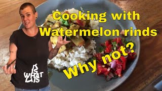 We made WHAT with watermelon rinds watch till end for recipe [upl. by Nyrem]