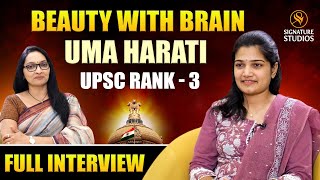 UMAHARATI  UPSC  AIR3  FULL EPISODE  JOURNALIST ANJALI  Signature Studios [upl. by Thant]