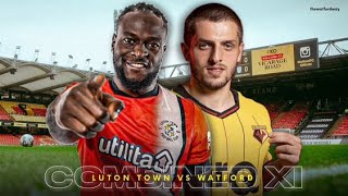 Luton Town VS Watford Combined XI [upl. by Anaugal]