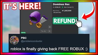 Roblox Is GIVING Back FREE ROBUX [upl. by Siroled]