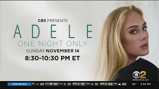 Adeles One Night Only Concert Is Sunday Night On CBS2 [upl. by Ahseikal]