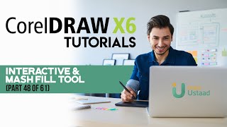 Corel Draw X6 Tutorials in UrduHindi part 48 interactive amp mash fill tool [upl. by Leunamme636]