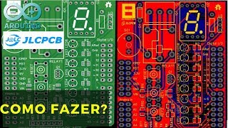 Tutorial  Como Desenhar uma PCB para Arduino  Eletrônica Fácil e JLCPCB [upl. by Thury]