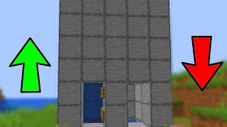 Como Fazer o ELEVADOR mais FACIL do MINECRAFT [upl. by Danete]