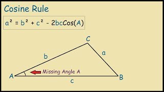 How to use the Cosine Rule to find an Angle [upl. by Pyne]