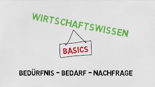 BedürfnisBedarfNachfrage  Basics [upl. by Donaugh]