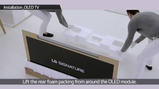 How to install LG SIGNATURE OLED TV W [upl. by Conover66]