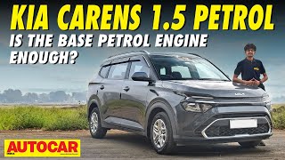 Kia Carens 15 petrol manual review  Still want a Maruti Ertiga  First Drive  autocarindia1 [upl. by Curhan222]