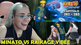 MINATO VS RAIKAGE Y KILLER BEE 🤯  REACCIÓN A NARUTO SHIPPUDEN POR PRIMERA VEZ 282  283 [upl. by Arras366]