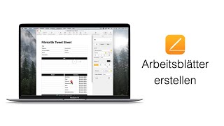 Arbeitsblätter erstellen und gestalten mit Pages für Mac [upl. by Anetta]