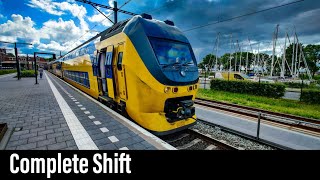 Train Cab Ride NL  A Complete Shift  Province of North Holland  Sprinter  Intercity  May 2022 [upl. by Marlow]