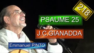 PSAUME 25  JeanClaude GIANADDA  Instrumental avec les paroles  N°218 [upl. by Halette925]