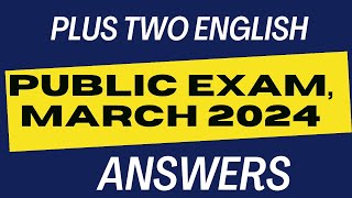 XII English answers 2024 [upl. by Alihet]