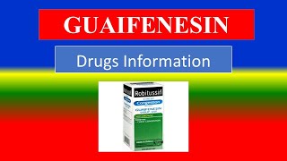 GUAIFENESIN   Generic Name  Brand Names How to use Precautions Side Effects [upl. by Lena508]