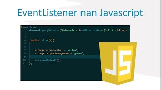 37  EventListener nan Javascript [upl. by Ayn]