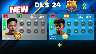 WINTER UPDATE BARCELONA PLAYERS RATING IN DLS 24 [upl. by Urbain]