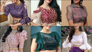 Lehenga blouse designs sleeves design baju design [upl. by Ahsetan]