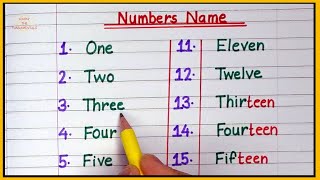 one to twenty spelling for kids  Number names 1 to 20 in English  Learn counting 1 to 20 in words [upl. by Akemrej]