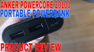 ✅ How To Use Anker Powercore 20100 Portable Powerbank Review 🔴 [upl. by Aldric]