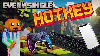 Every single HOTKEY in Minecraft [upl. by Acinaj]