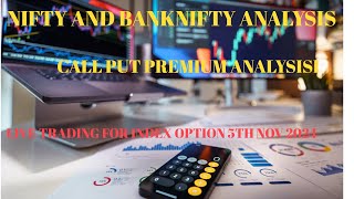 NIFTY AND BANKNIFTY CALL PUT PREMIUM ANALYSISniftylivetradingtoday optionstrading callput [upl. by Saleme979]