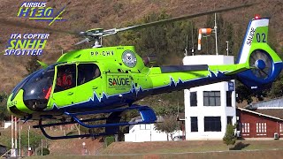 NOVIDADE Airbus H130 PPCHV SOAer SES RJ Superintendência de Operações Aéreas SAÚDE 02 em VOO [upl. by Goren765]