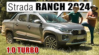 FIAT Strada RANCH 2024 com motor 10 Turbo Testamos na terra [upl. by Rebmaed498]