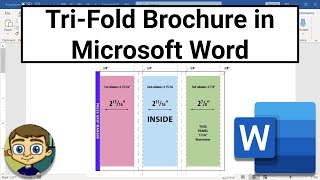 Make a Trifold Brochure in Word [upl. by Notsnorb38]