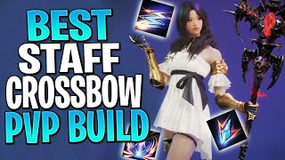 RANK 1 STAFF CROSSBOW PVP BUILD  Throne and Liberty Crossbow Staff Build PVP [upl. by Novick767]