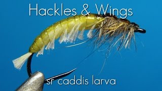 Fly Tying SR Caddis Larva  Hackles amp Wings [upl. by Schilit]