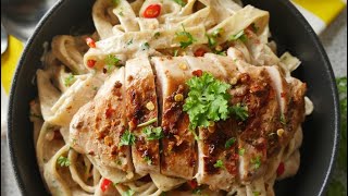 Resturant style fettuccine alfredo pasta recipe  creamy alfredo recipe by Sammy [upl. by Initirb]