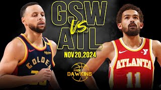 Golden State Warriors vs Atlanta Hawks Full Game Highlights  Nov 20 2024  FreeDawkins [upl. by Hetty660]