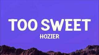 Hozier  Too Sweet Lyrics [upl. by Isabella]