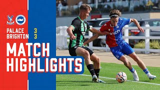 Highlights  Crystal Palace 33 Brighton  U18s [upl. by Towroy]