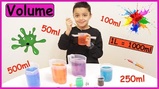 Volume  How many ml in a litre  Measuring volume  Maths with Nile [upl. by Lilith]