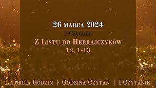 GodzinaCzytań  I Czytanie  26 marca 2024  Wielki Wtorek [upl. by Og281]