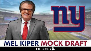 NEW Mel Kiper Mock Draft Who Did The Giants Pick At 6  NY Giants Rumors [upl. by Nilyaj]