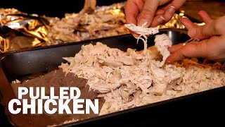 Pulled Chicken Recipe  How to Make Pulled Chicken in Your Oven [upl. by Crin418]