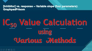 IC50 Value Calculation using Various Methods [upl. by Farica]