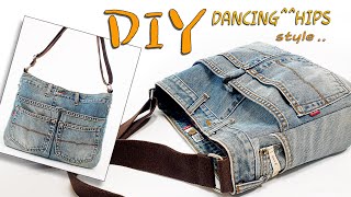 diy청바지 리폼리폼가방만들기denim tote bag tutorialtote bag sewing tutorialdiy jeans bag hand sewing청바지가방 [upl. by Handy]