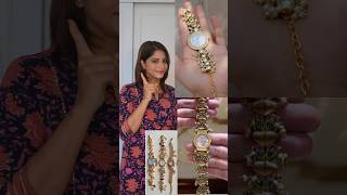 Watch bracelet 😱🫶 shwetamahadik fashion diychachi handmade diy diwali [upl. by Eppesuig867]