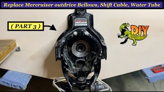 Replace Mercruiser alpha one gen 12 outdrive bellows  PART 3 [upl. by Johnsson]