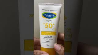 Cetaphil sunscreen SPF 50 review sunscreen cetaphil [upl. by Eahsal881]