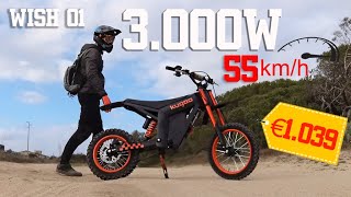 La Pit bike elettrica economica definitiva Kugoo Wish 01 mini Talaria Test Offroad [upl. by Eymaj924]