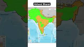 Akhand Bharat history israel map geography india pakistan shorts [upl. by Ldnek92]