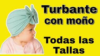 Cómo hacer un Turbante para mujer Cómo hacer un turbante para bebé Todas las Tallas ❤️ [upl. by Schott]