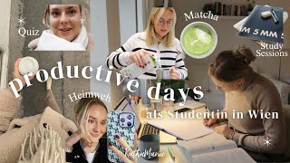 PRODUCTIVE VLOG 🤓 study sessions heimweh matcha prüfungen I KathaMariie [upl. by Audy]