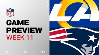 Los Angeles Rams vs New England Patriots  2024 Week 11 Game Preview [upl. by Nadine]