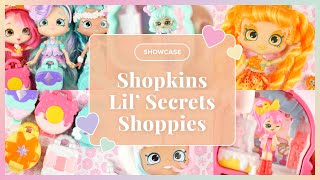 ✨SHOWCASE✨ Shopkins Lil Secrets Donatina Jessicake Sia Shell Tia Tigerlily Marsha Mello [upl. by Demah540]