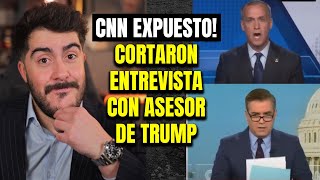 Escandalo en CNN Presentador corta abruptamente entrevista con asesor de Trump [upl. by Cleave]